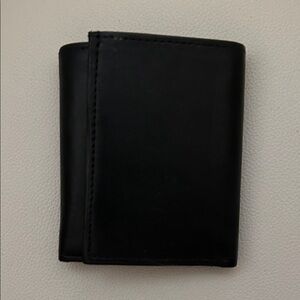 Zoom Genuine Leather Classic Black Card Holder